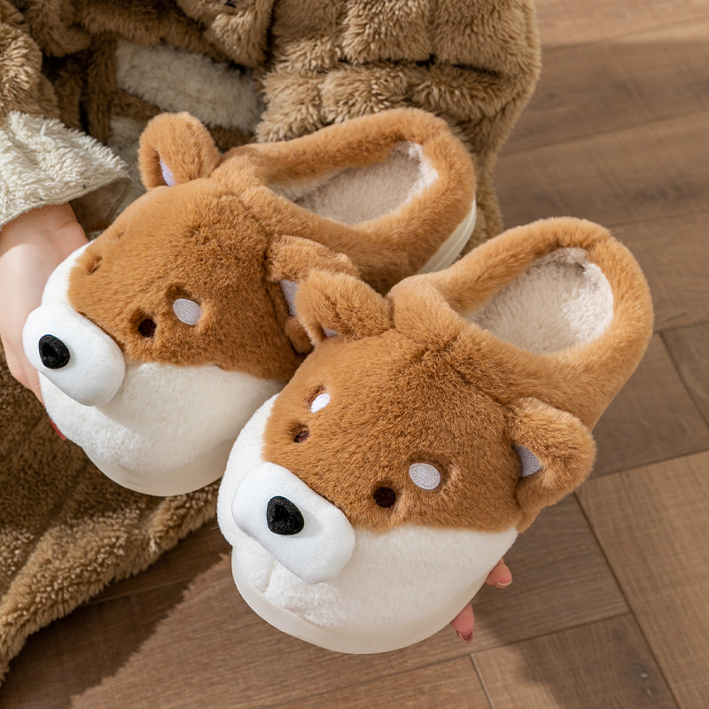 Corgi Plush Slippers - Image 4