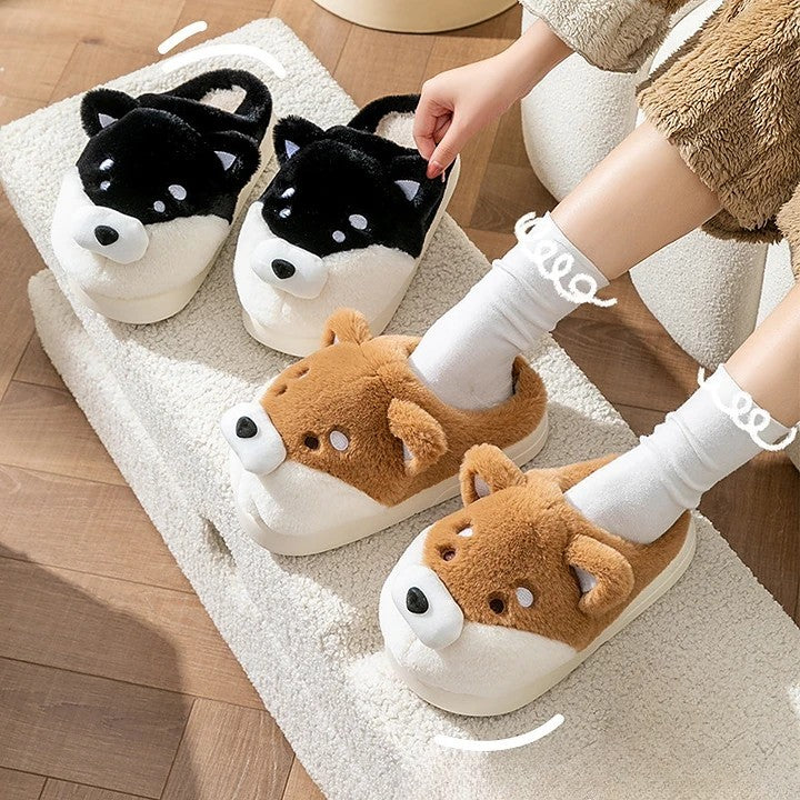 Corgi Plush Slippers - Image 2