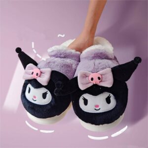 Cozy Kawaii Plush Kuromi Slippers
