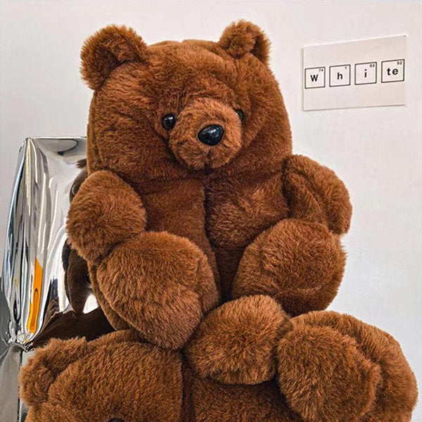 Cute Bear Plush Slippers - Image 5