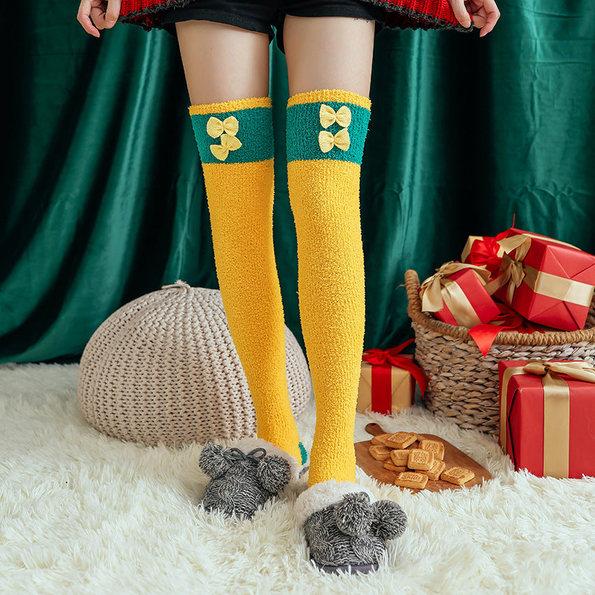 Cute Christmas Socks Over The Knee - Image 2