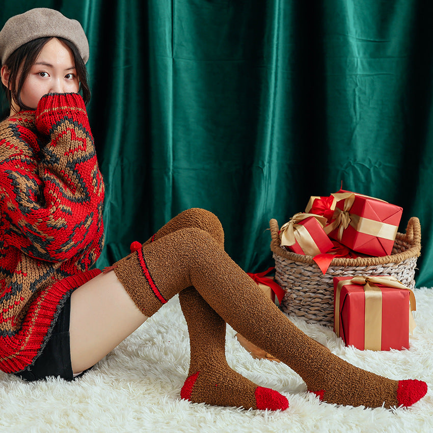Cute Christmas Socks Over The Knee - Image 5