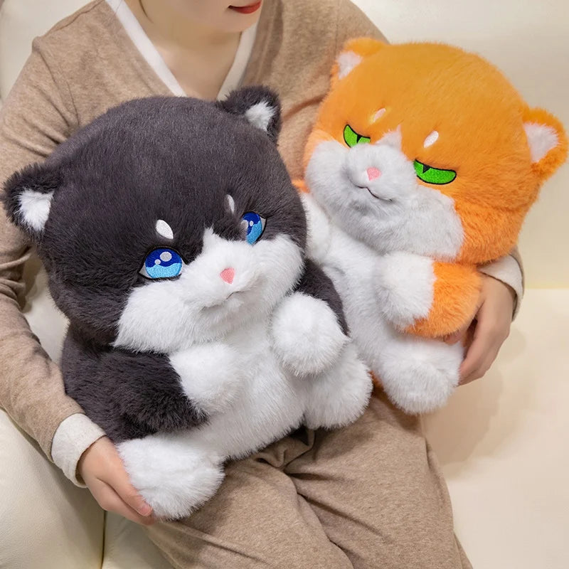 Cute Chubby Gray Ginger Cat Plushies - Image 7