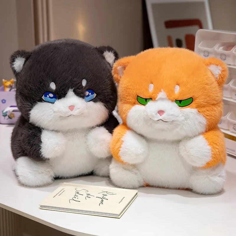 Cute Chubby Gray Ginger Cat Plushies - Image 5