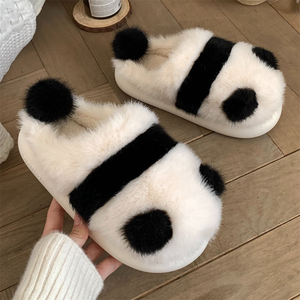 Cute Fluffy Panda Slippers - Image 5