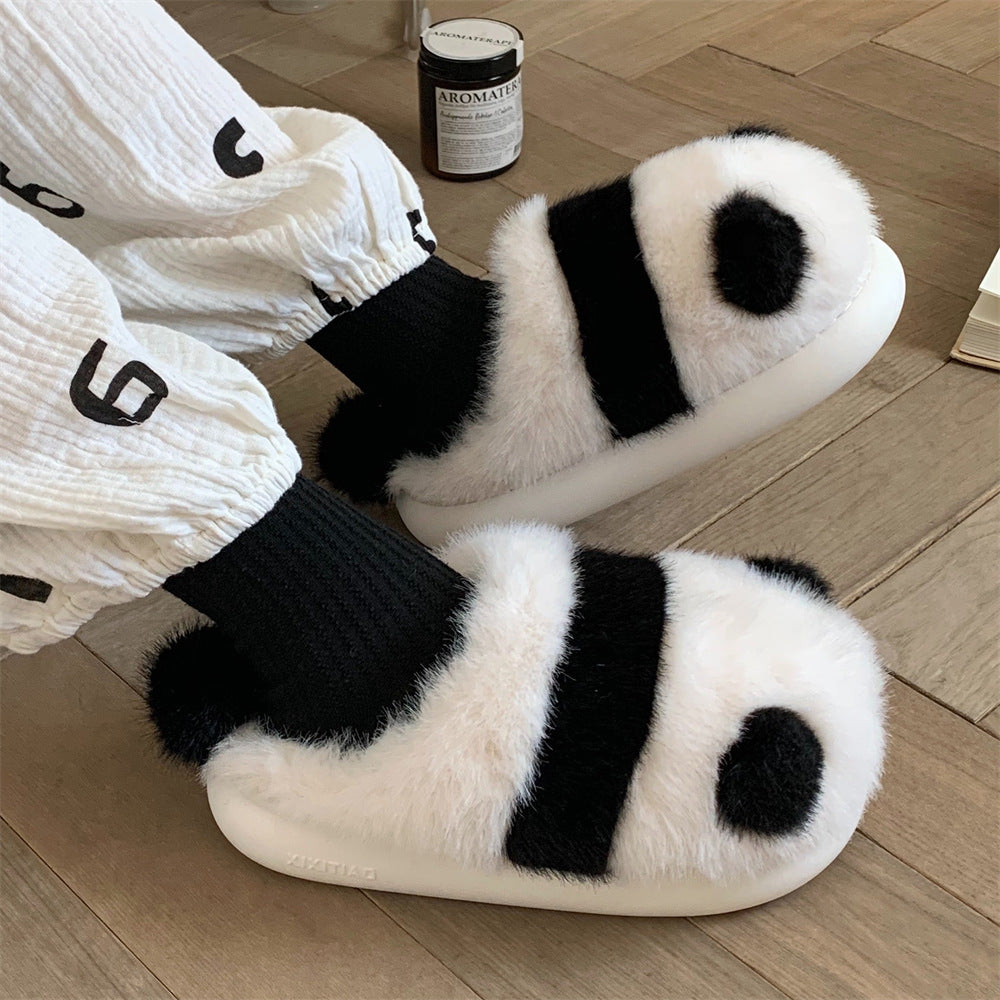 Cute Fluffy Panda Slippers - Image 2