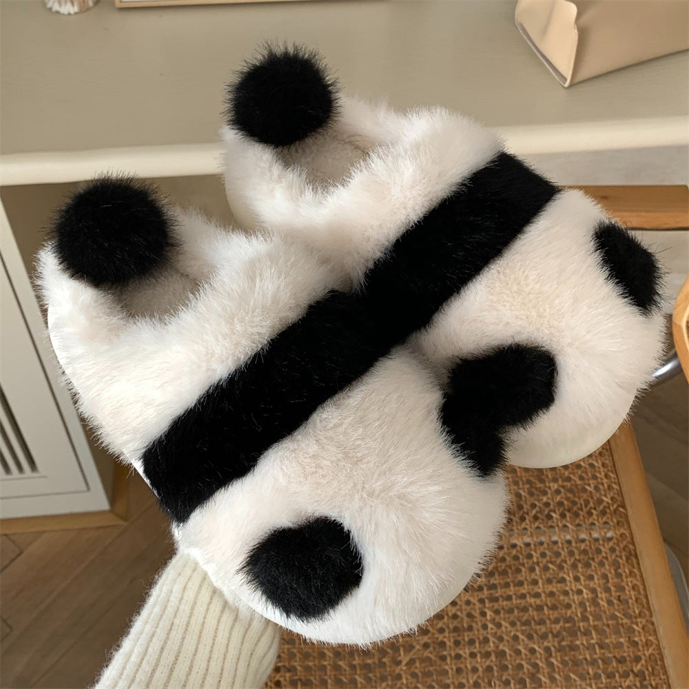 Cute Fluffy Panda Slippers - Image 6