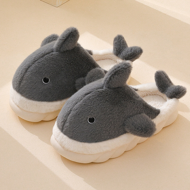 Cute Shark Plush Slippers - Image 9