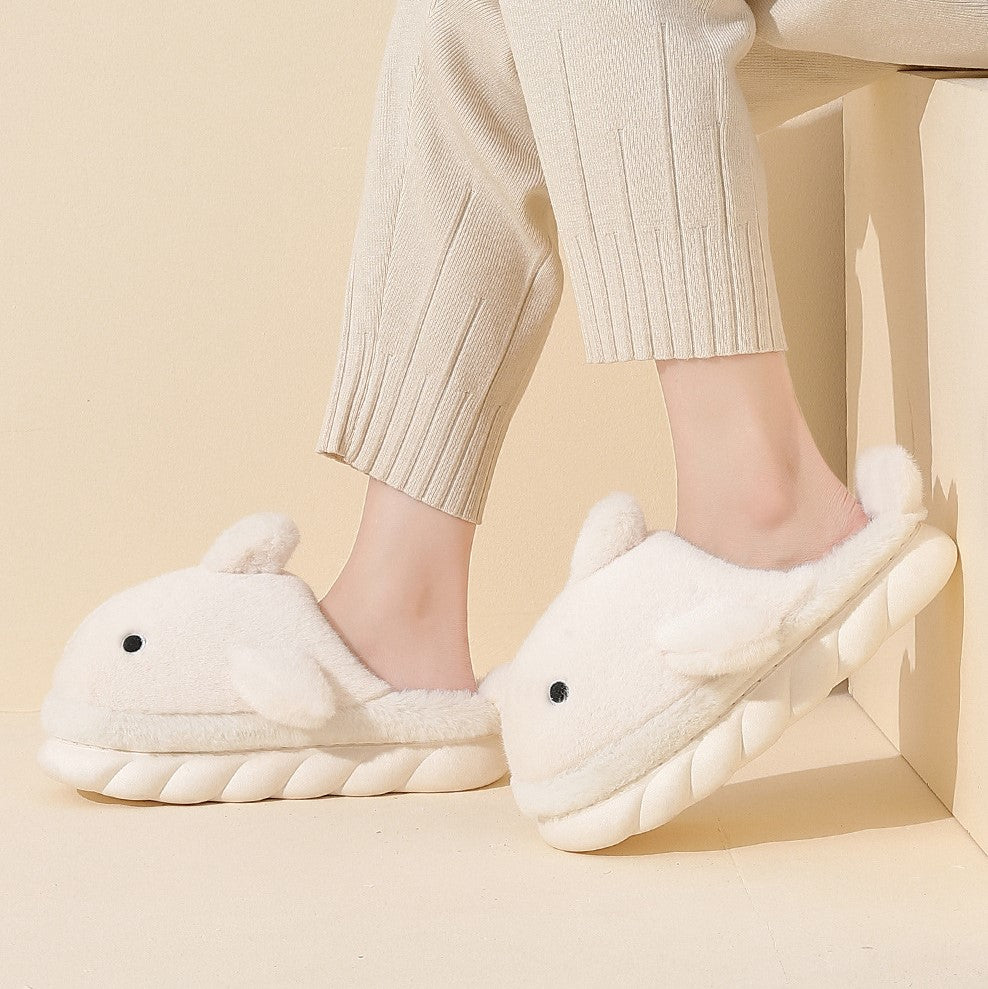 Cute Shark Plush Slippers - Image 7