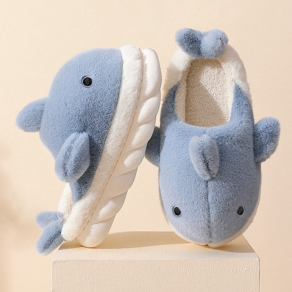 Cute Shark Plush Slippers - Image 6