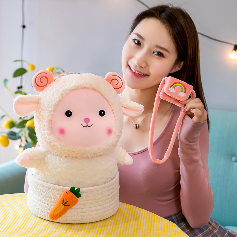 Cute Woolen Sheep Plush Toy - Image 4
