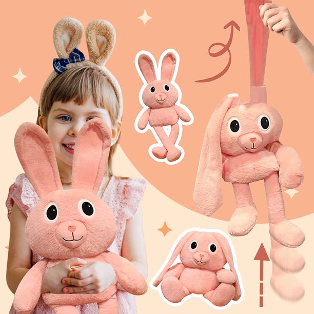 Ears Stretchable Long-legged Rabbit Doll - Image 2