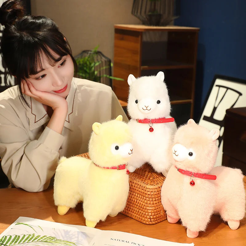 Fluffy Alpaca Llama Plushies with Bell - Image 15