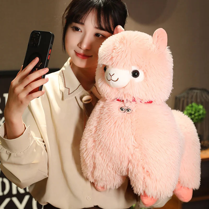 Fluffy Alpaca Llama Plushies with Bell - Image 14