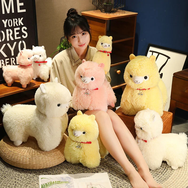 Fluffy Alpaca Llama Plushies with Bell - Image 10