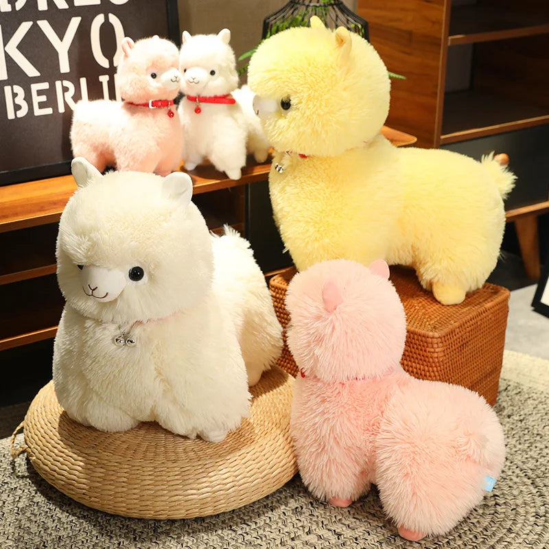 Fluffy Alpaca Llama Plushies with Bell - Image 8