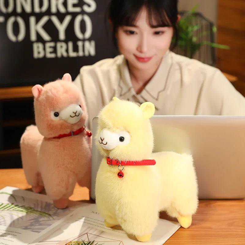 Fluffy Alpaca Llama Plushies with Bell - Image 17