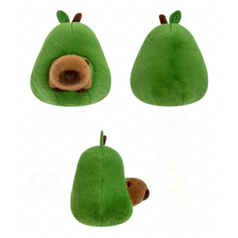Fluffy Avocado Capybara Plushie - Image 11