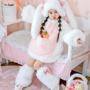 Fluffy Bunny Suit For Kids and Adults