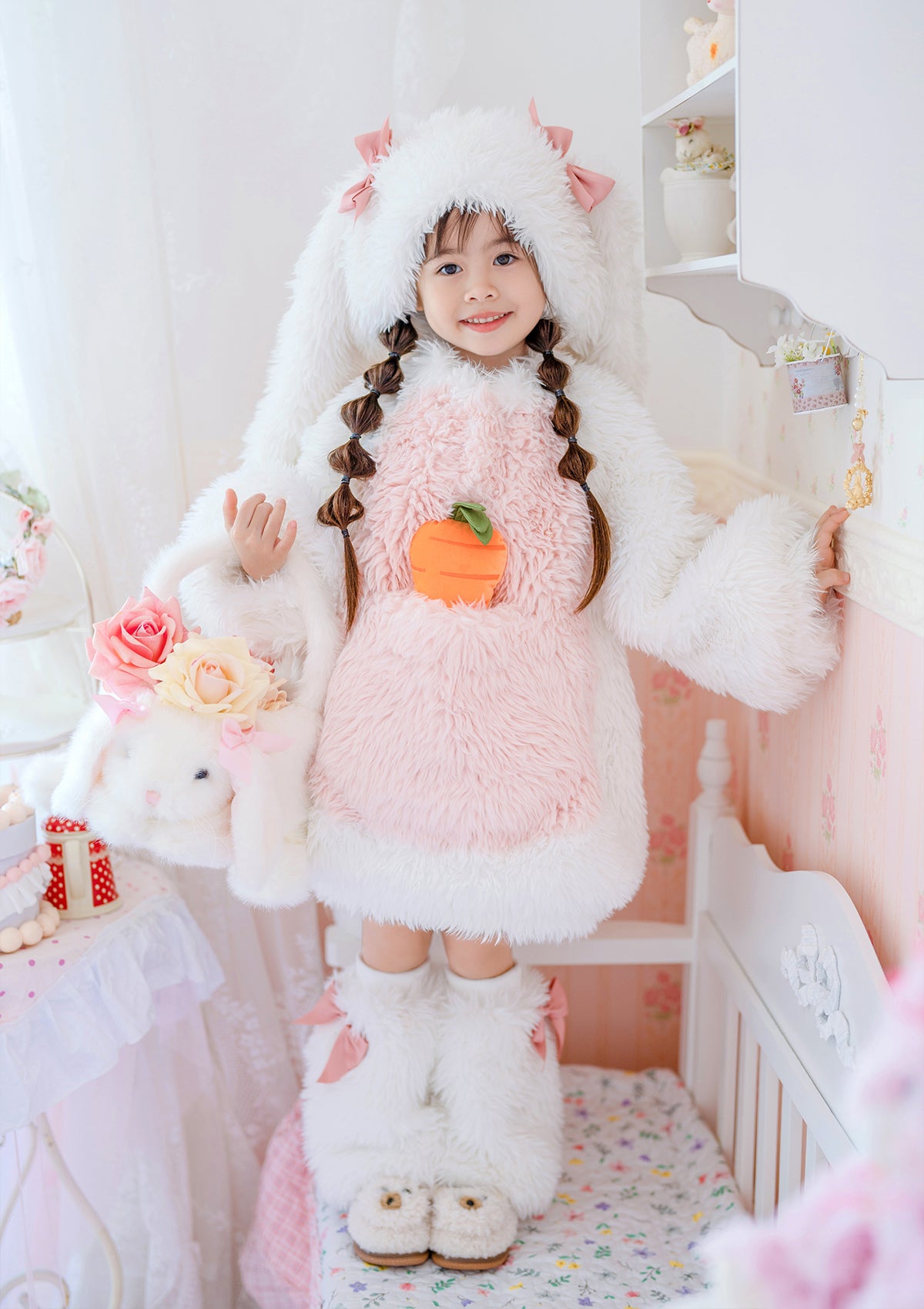 Fluffy Bunny Suit For Kids and Adults - Image 5