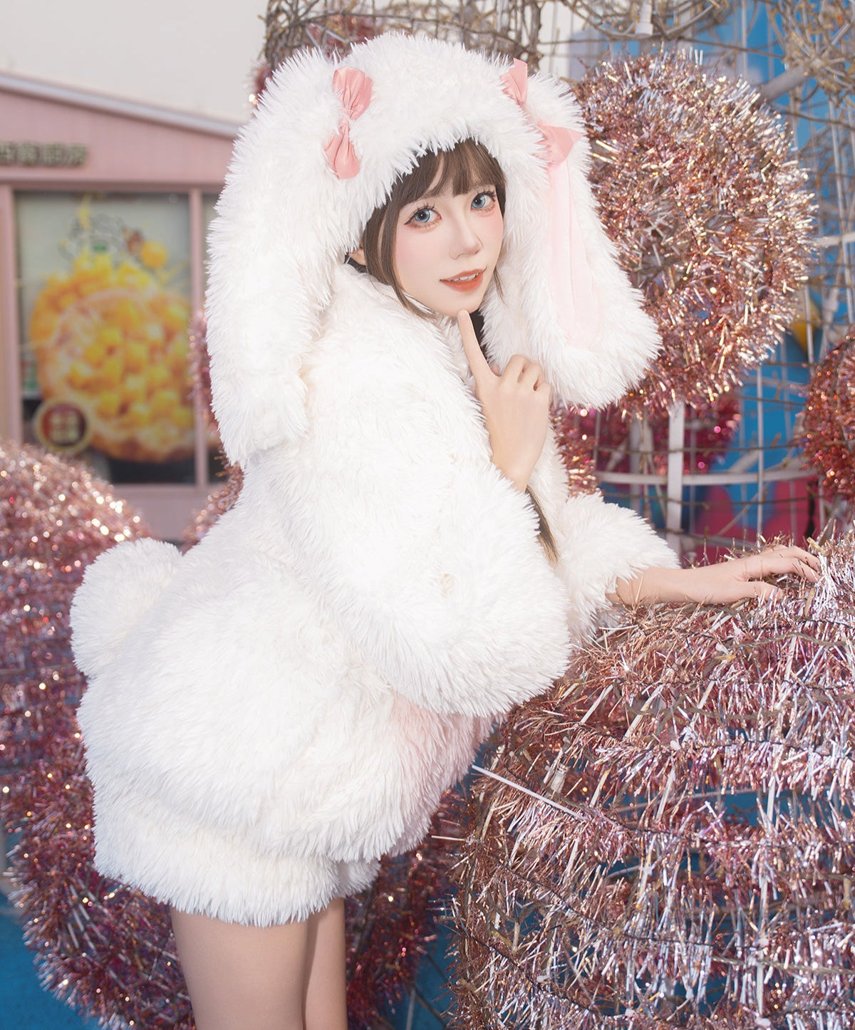 Fluffy Bunny Suit For Kids and Adults - Image 11