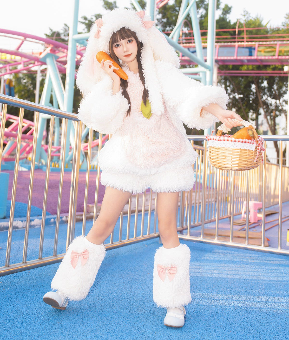 Fluffy Bunny Suit For Kids and Adults - Image 10