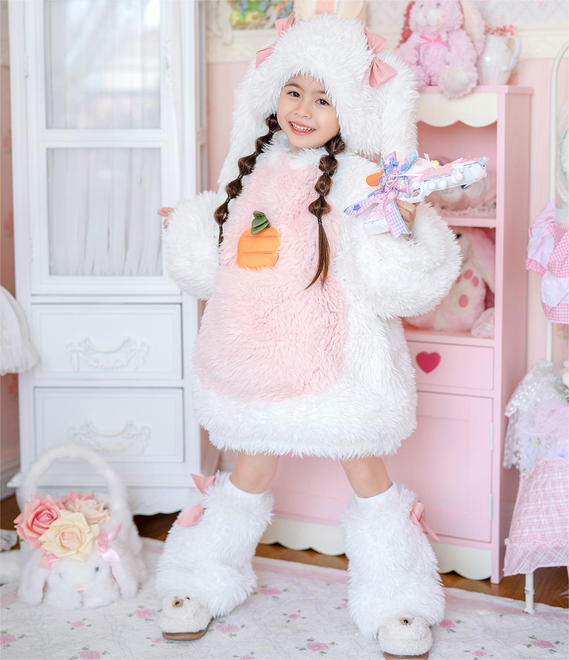 Fluffy Bunny Suit For Kids and Adults - Image 8
