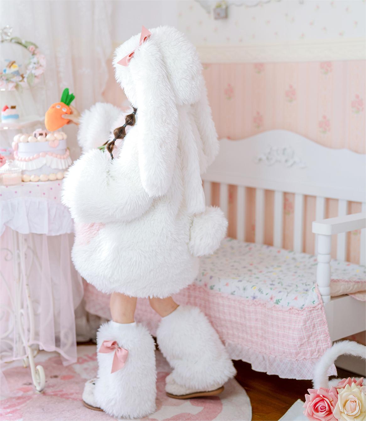 Fluffy Bunny Suit For Kids and Adults - Image 6