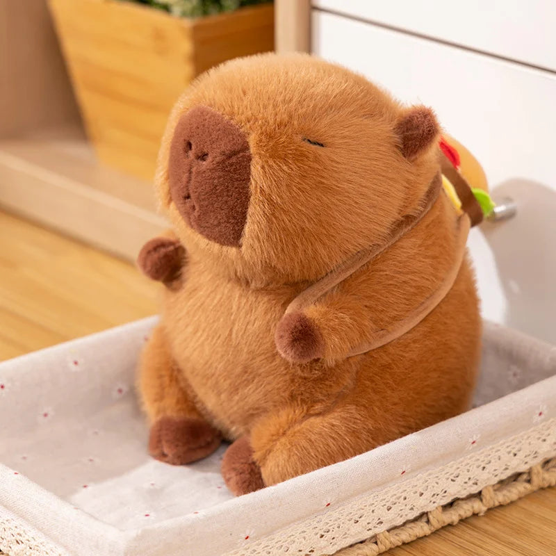Fluffy Capybara Burger Bag Plushies - Image 3