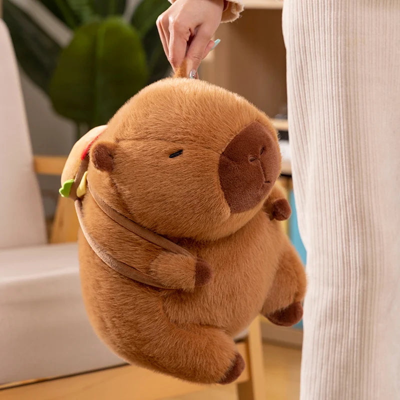 Fluffy Capybara Burger Bag Plushies - Image 2