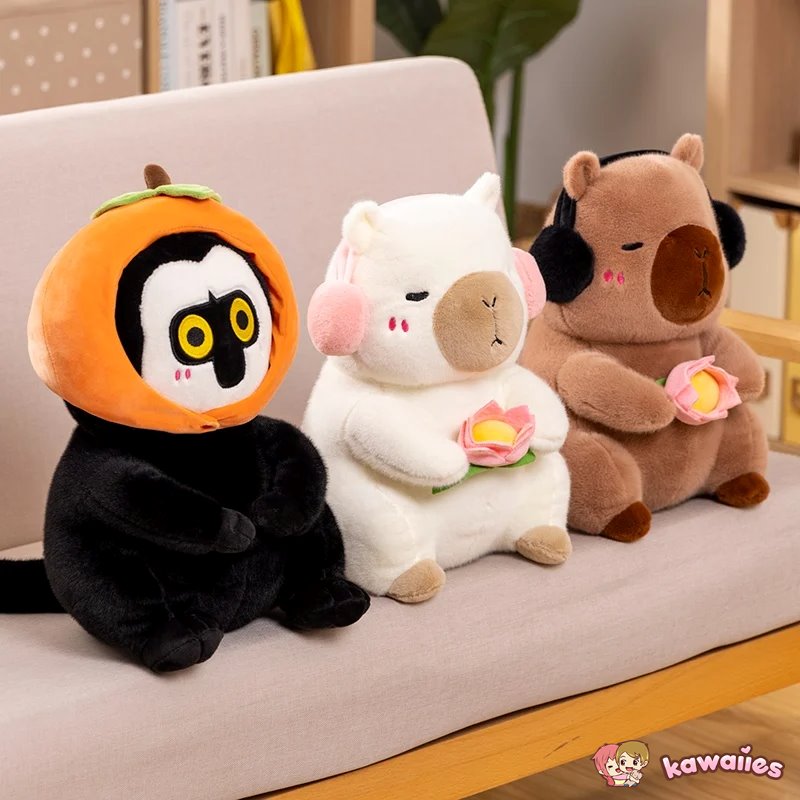 Fluffy Capybara & Monkey Plushie Pals - Image 10