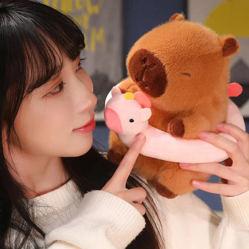 Fluffy Capybara with Float Plushie - Image 10