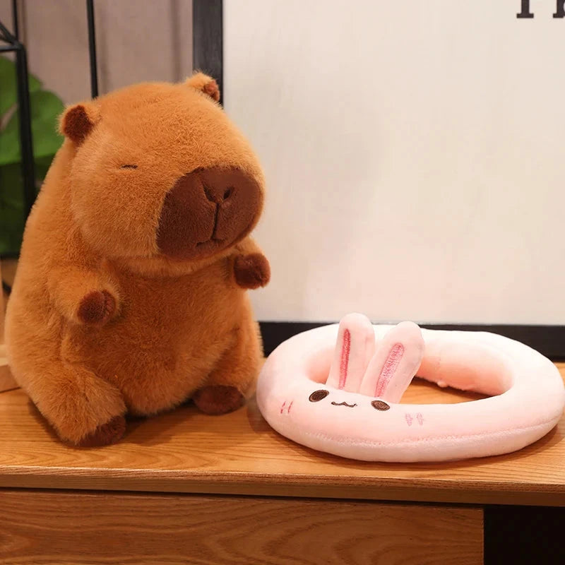 Fluffy Capybara with Float Plushie - Image 4