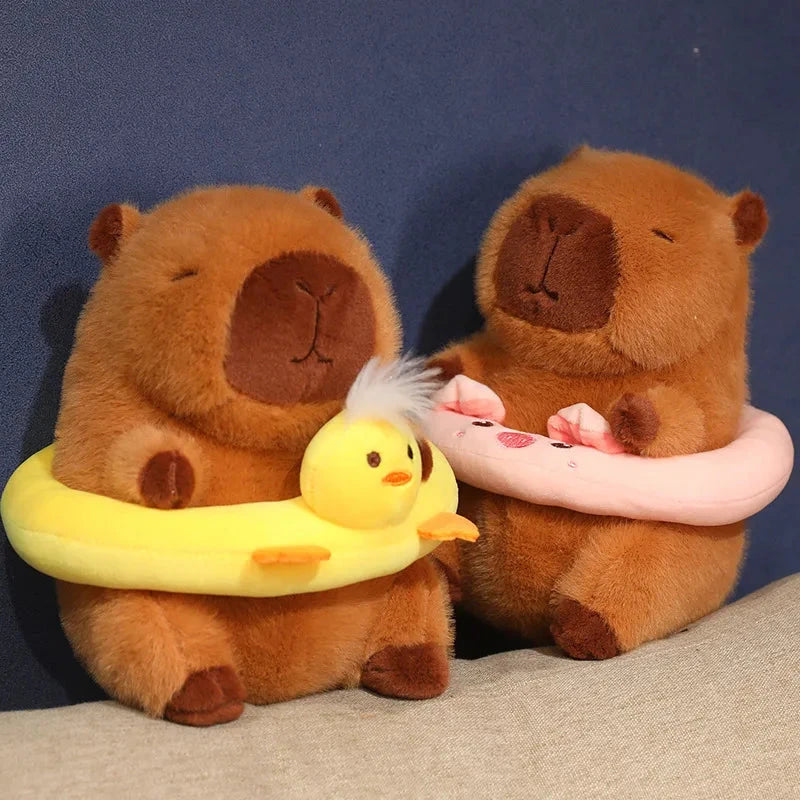 Fluffy Capybara with Float Plushie - Image 2