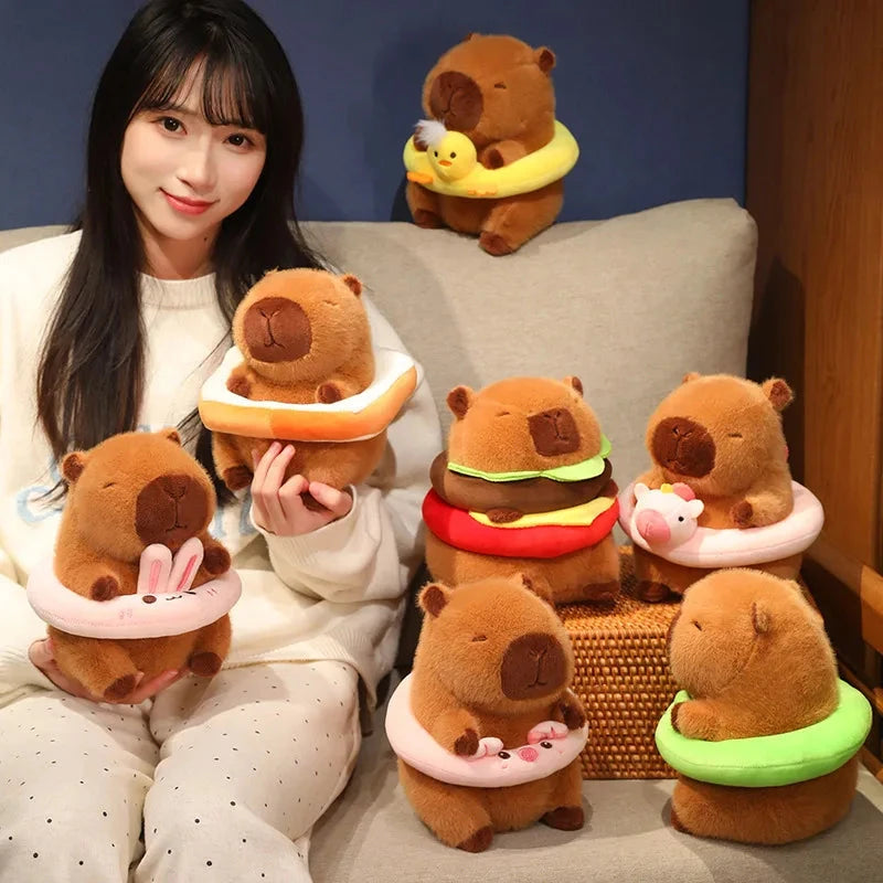 Fluffy Capybara with Float Plushie - Image 3