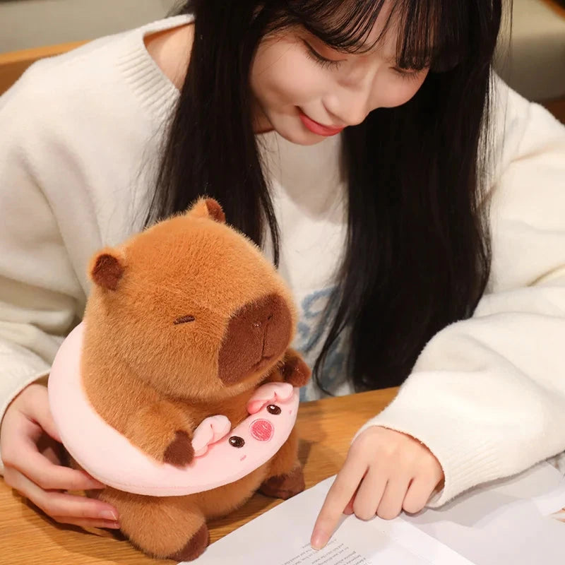 Fluffy Capybara with Float Plushie - Image 14