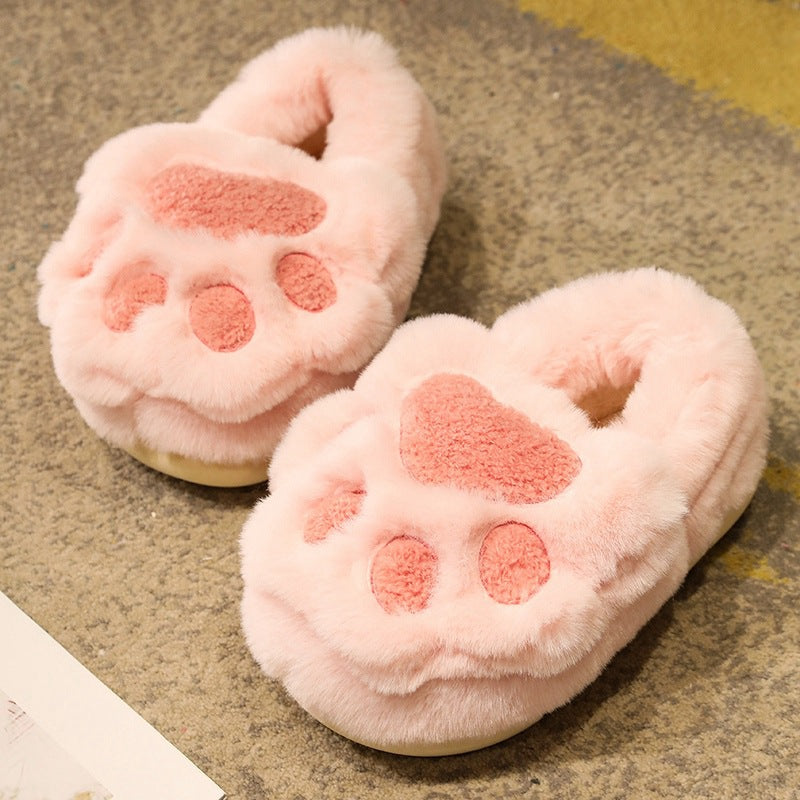 Fluffy Cat Paw Warm Slippers - Image 7