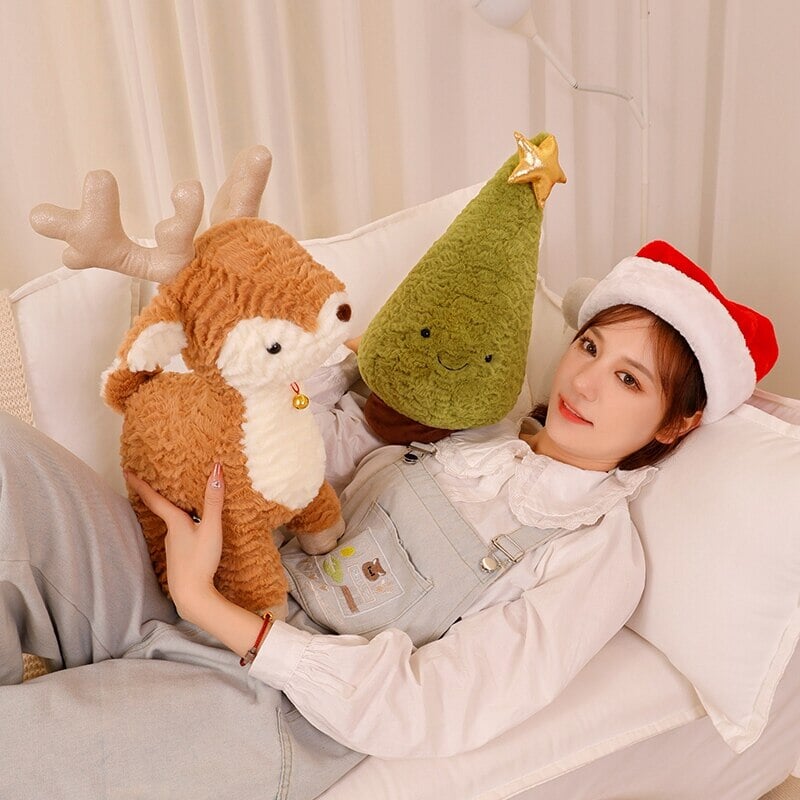 Fluffy Christmas Tree Reindeer Plushie - Image 14