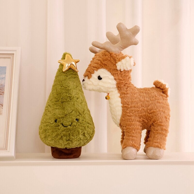 Fluffy Christmas Tree Reindeer Plushie - Image 8