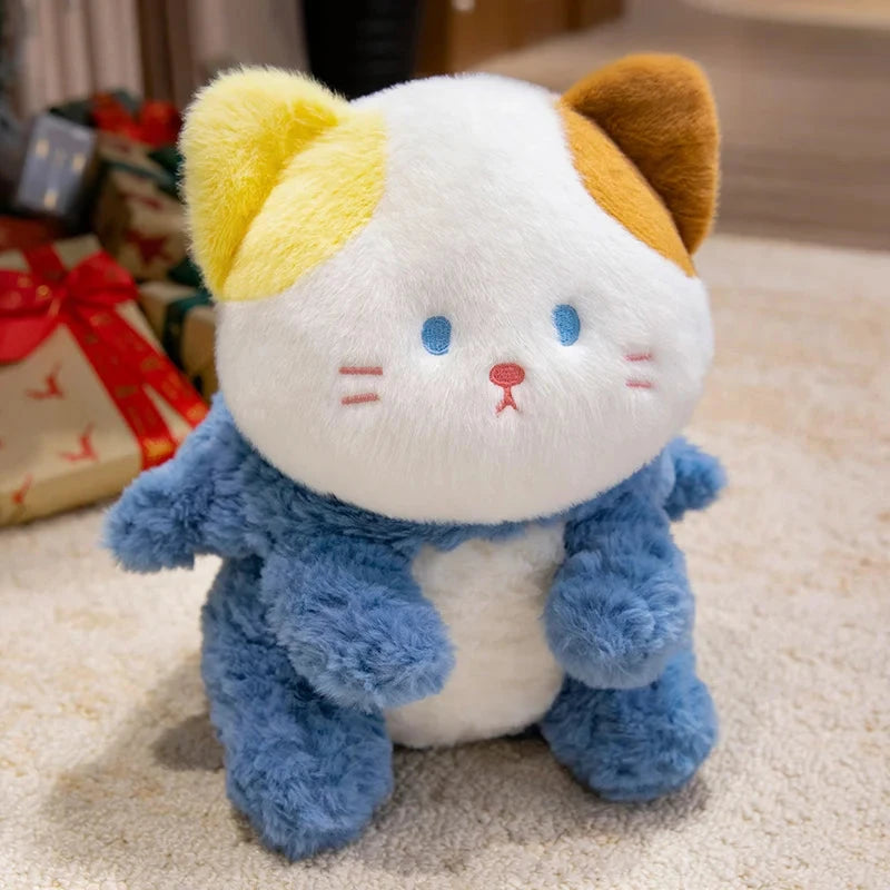 Fluffy Dog & Cat in Shark Outfit Plushie - Image 5
