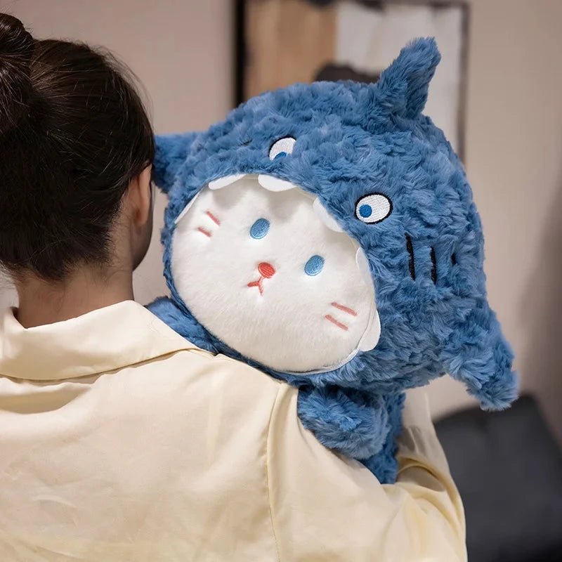 Fluffy Dog & Cat in Shark Outfit Plushie - Image 14