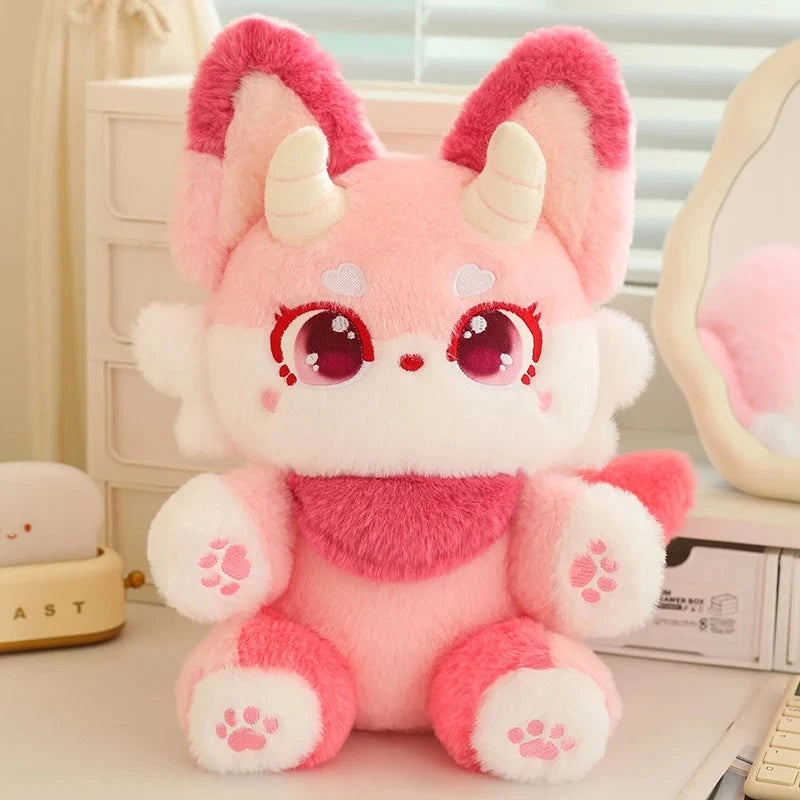 Fluffy Dreamy Horned Fox Plushies - Image 9