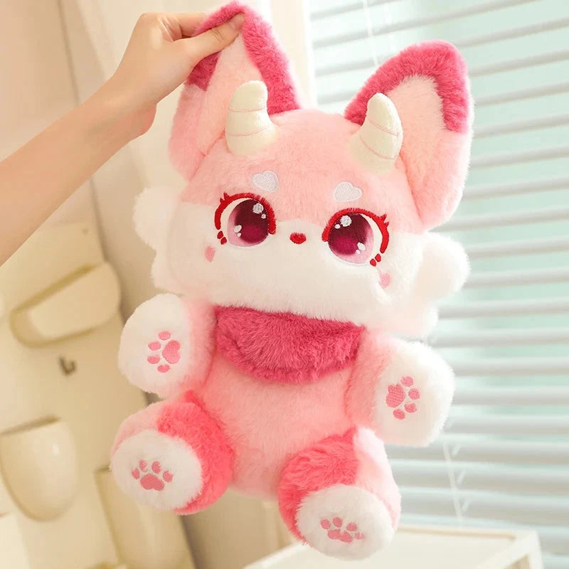 Fluffy Dreamy Horned Fox Plushies - Image 5