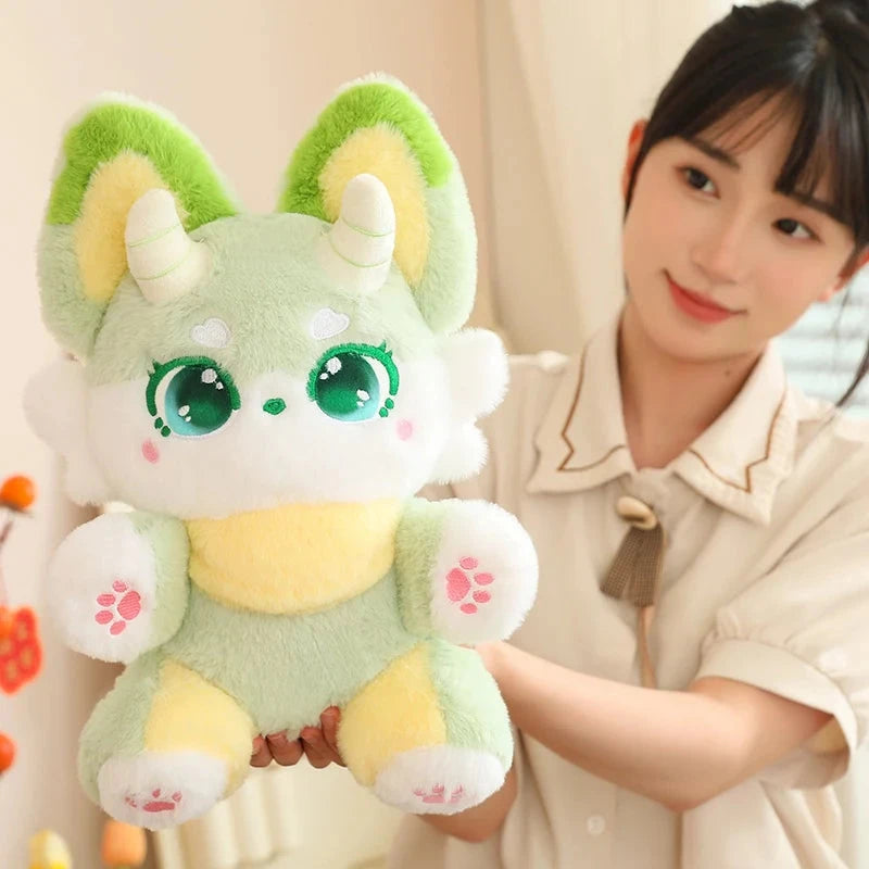 Fluffy Dreamy Horned Fox Plushies - Image 4