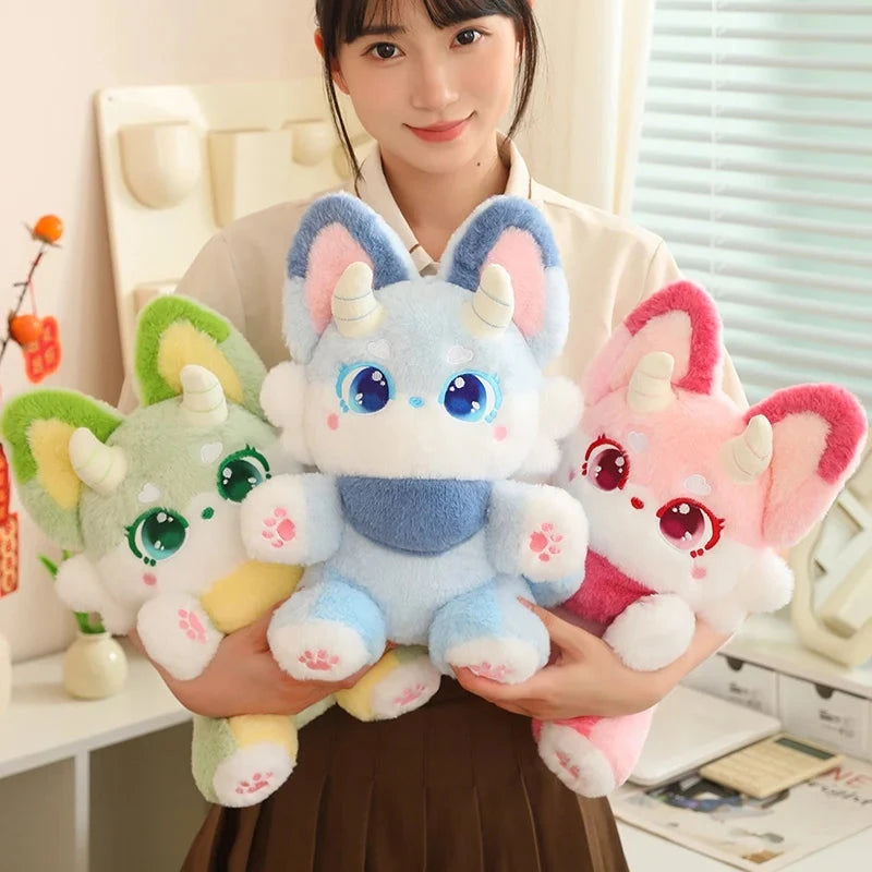 Fluffy Dreamy Horned Fox Plushies