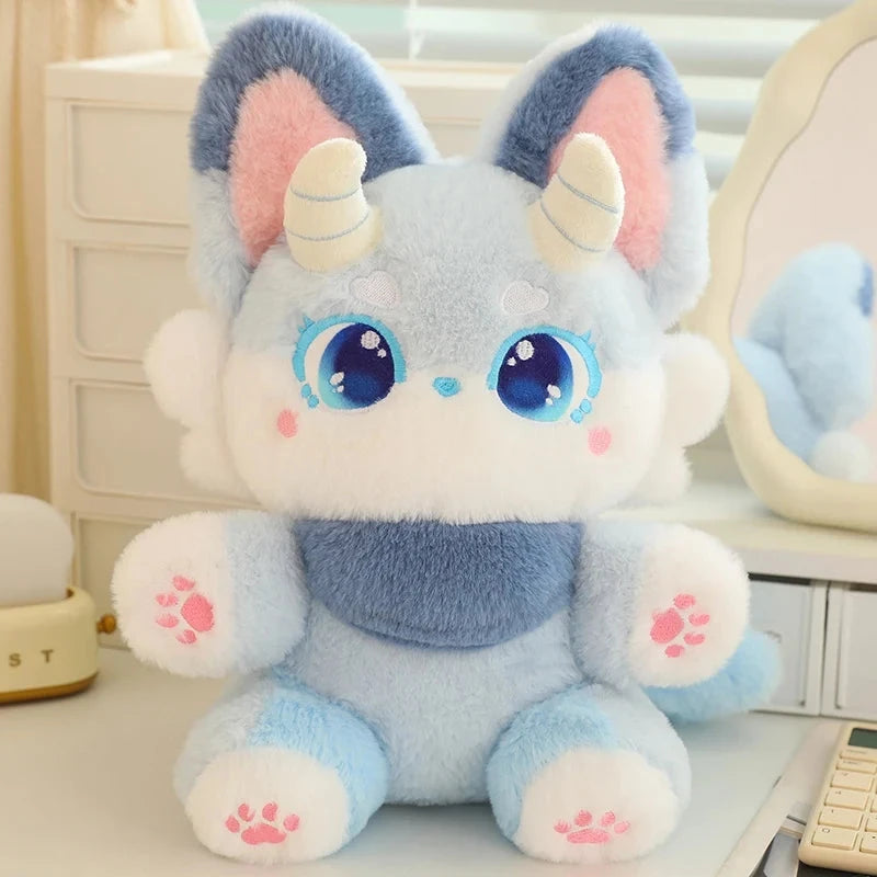 Fluffy Dreamy Horned Fox Plushies - Image 8