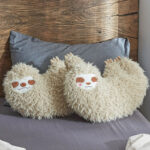 Fluffy Jungle Sloth Plush Cushion