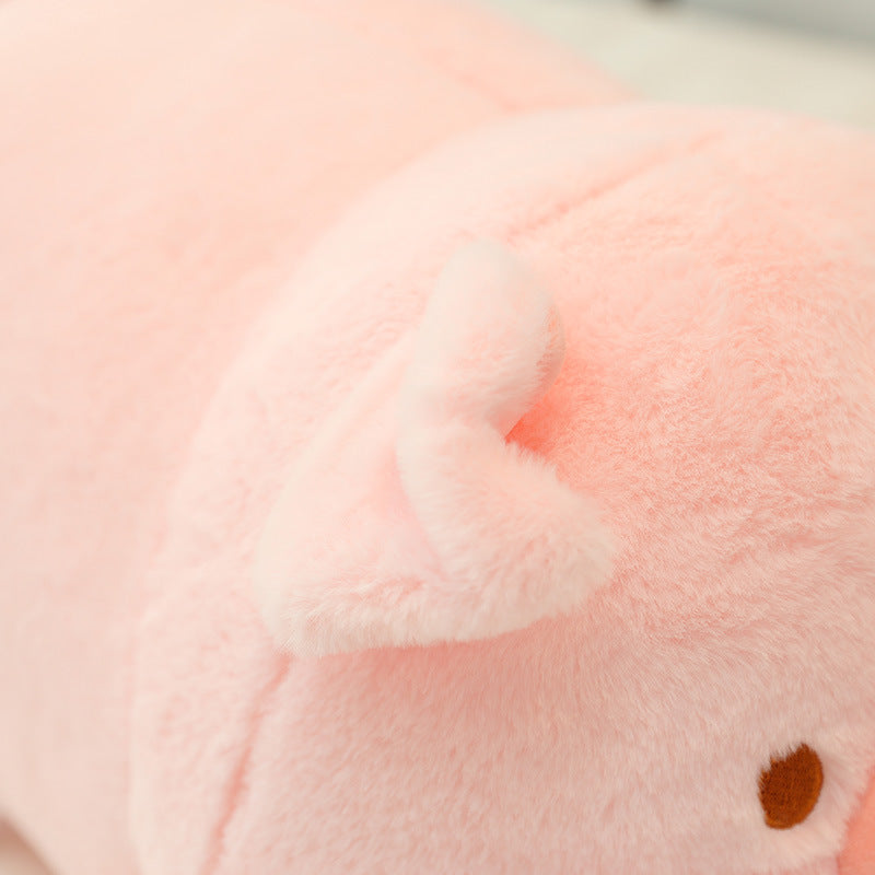 Fluffy Pink Pig Plush Toy - Image 5