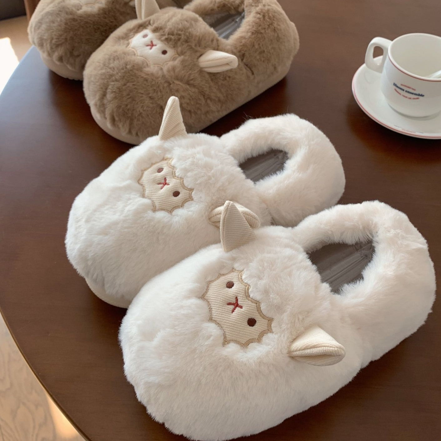 Fluffy Sheep Slippers - Image 7