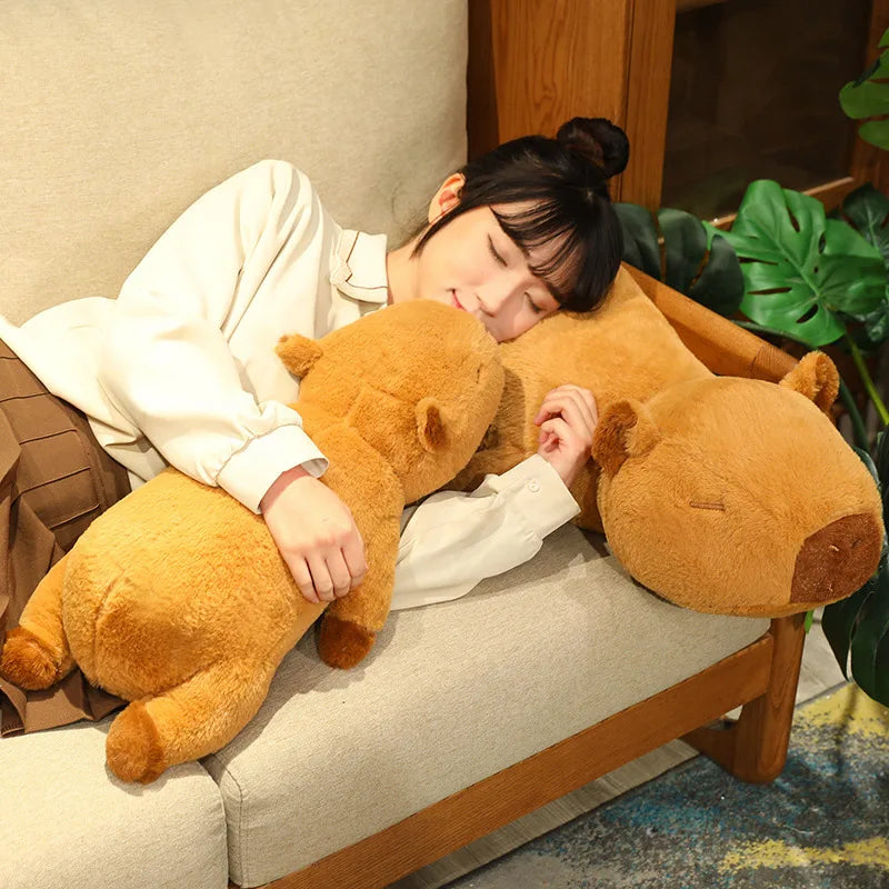 Fluffy Sleepy Capybara Plushies - Image 3